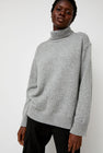 Mijeong Park Cashmere Blend High Neck Knit in Gray