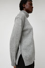 Mijeong Park Cashmere Blend High Neck Knit in Gray