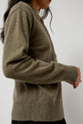 Mijeong Park Cashmere Blend Polo Sweater in Greige