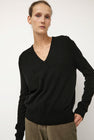 Mijeong Park Cashmere Blend V-Neck Knit in Black