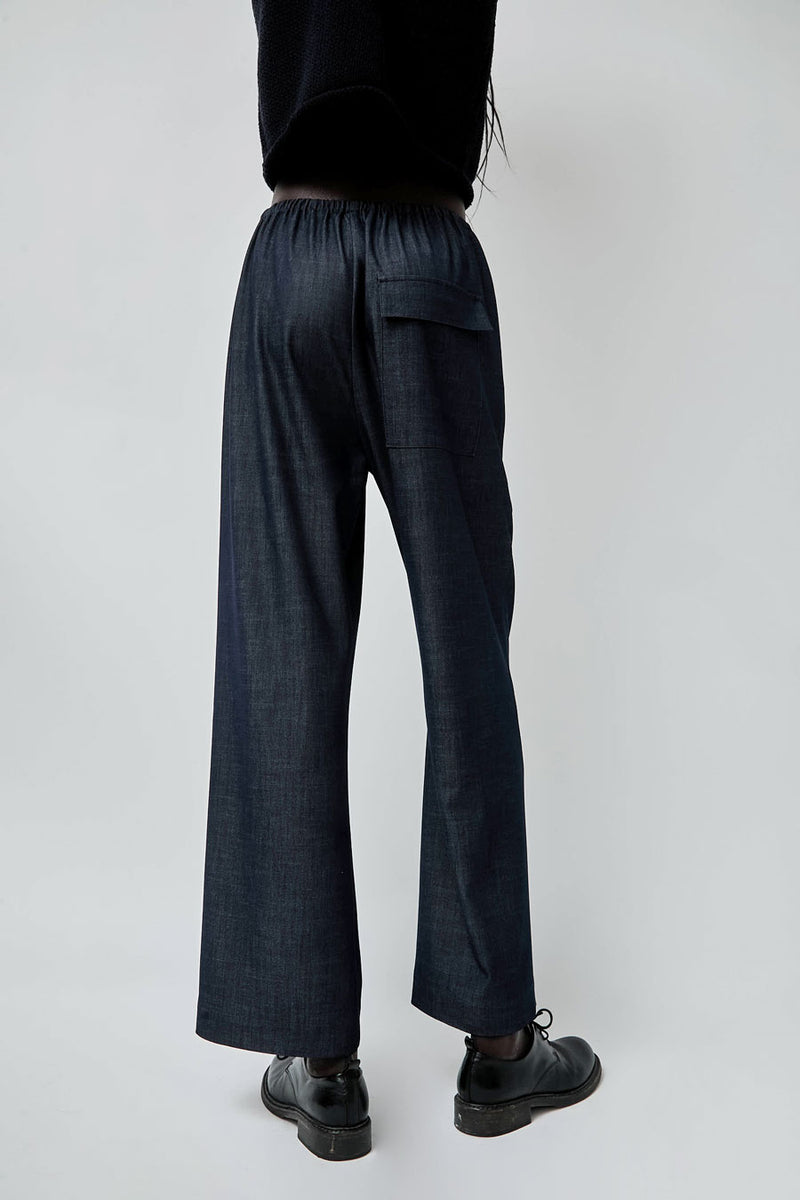 Mijeong Park Denim Drawstring Pants in Denim