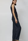 Mijeong Park Drawstring Wide Leg Pants in Navy