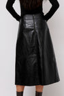 Mijeong Park Faux Leather Skirt in Black