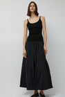 Mijeong Park Gathered Maxi Skirt in Black