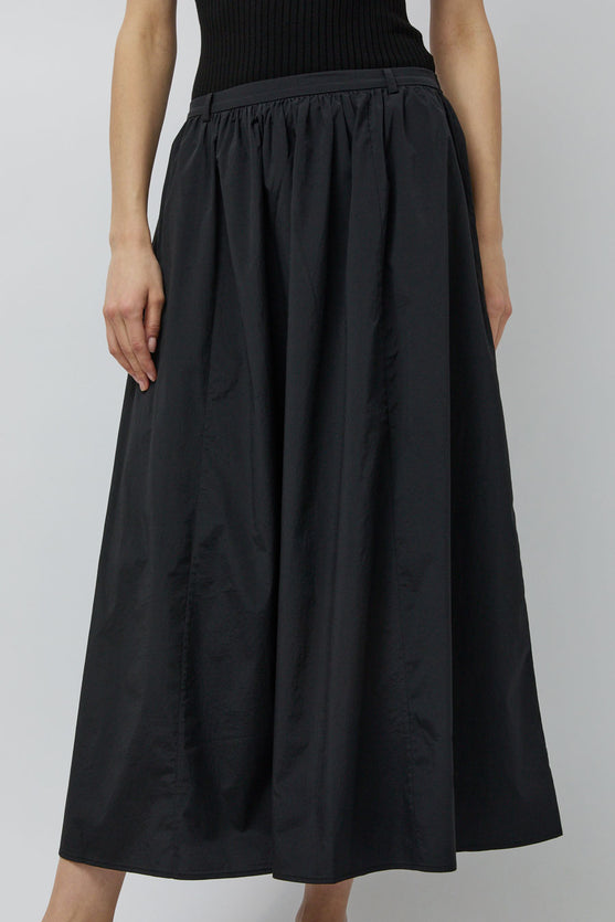 Mijeong Park Gathered Maxi Skirt in Black