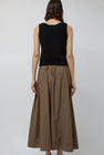 Mijeong Park Gathered Maxi Skirt in Light Brown