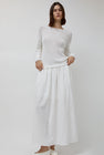 Mijeong Park Gathered Maxi Skirt in White