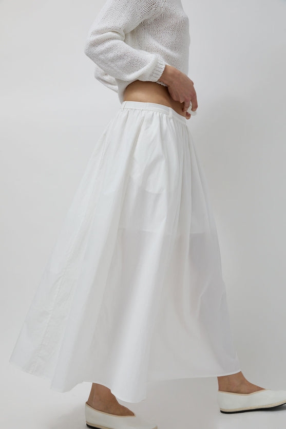 Mijeong Park Gathered Maxi Skirt in White