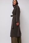 Mijeong Park Handmade Belted Wool Coat in Brown