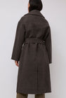 Mijeong Park Handmade Belted Wool Coat in Brown