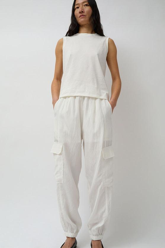 Mijeong Park Lightweight Cargo Pants in White
