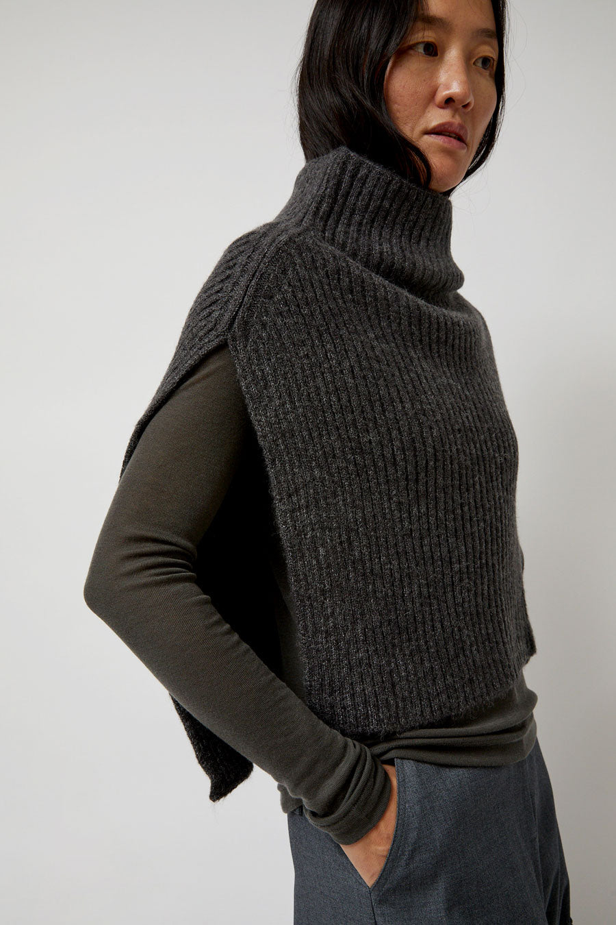 Mijeong Park Neck Warmer in Charcoal