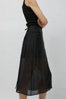 Mijeong Park Organza Wrap Skirt in Black