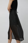 Mijeong Park Organza Wrap Skirt in Black