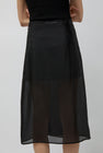 Mijeong Park Organza Wrap Skirt in Black