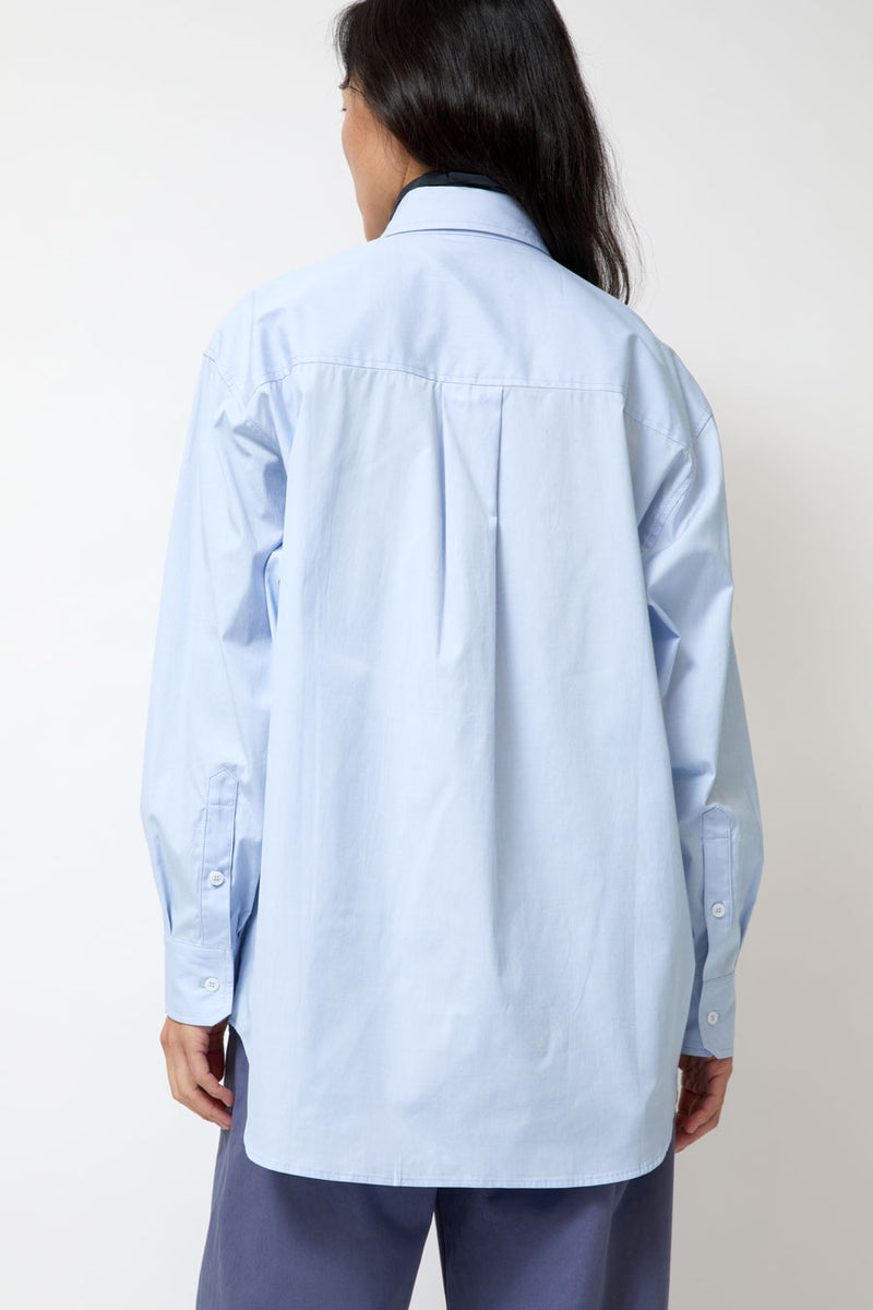 Mijeong Park Oversized Shirt in Light Blue