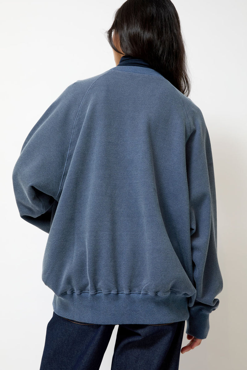 Mijeong Park Oversized Sweatshirt in Vintage Blue