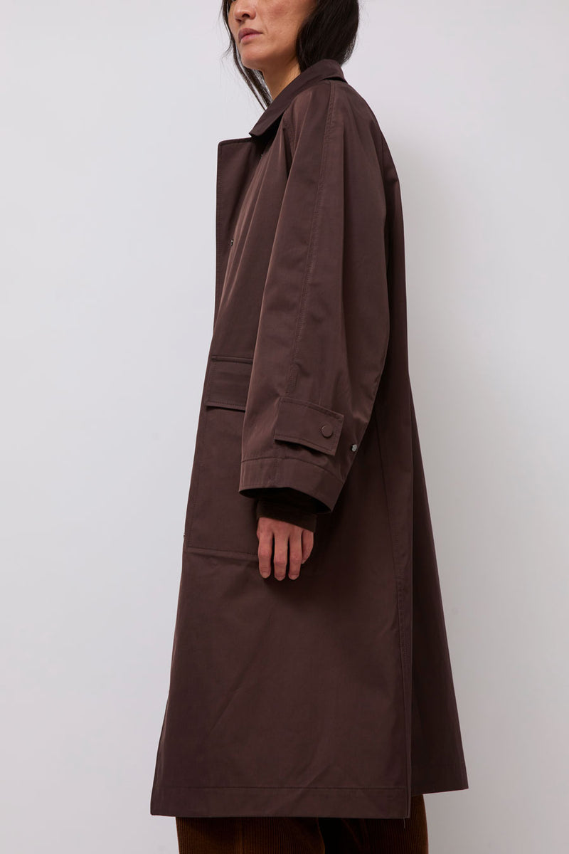 Mijeong Park Oversized Trench in Burgundy