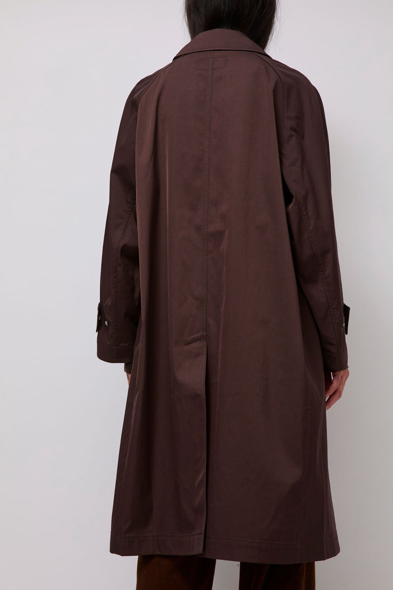 Mijeong Park Oversized Trench in Burgundy