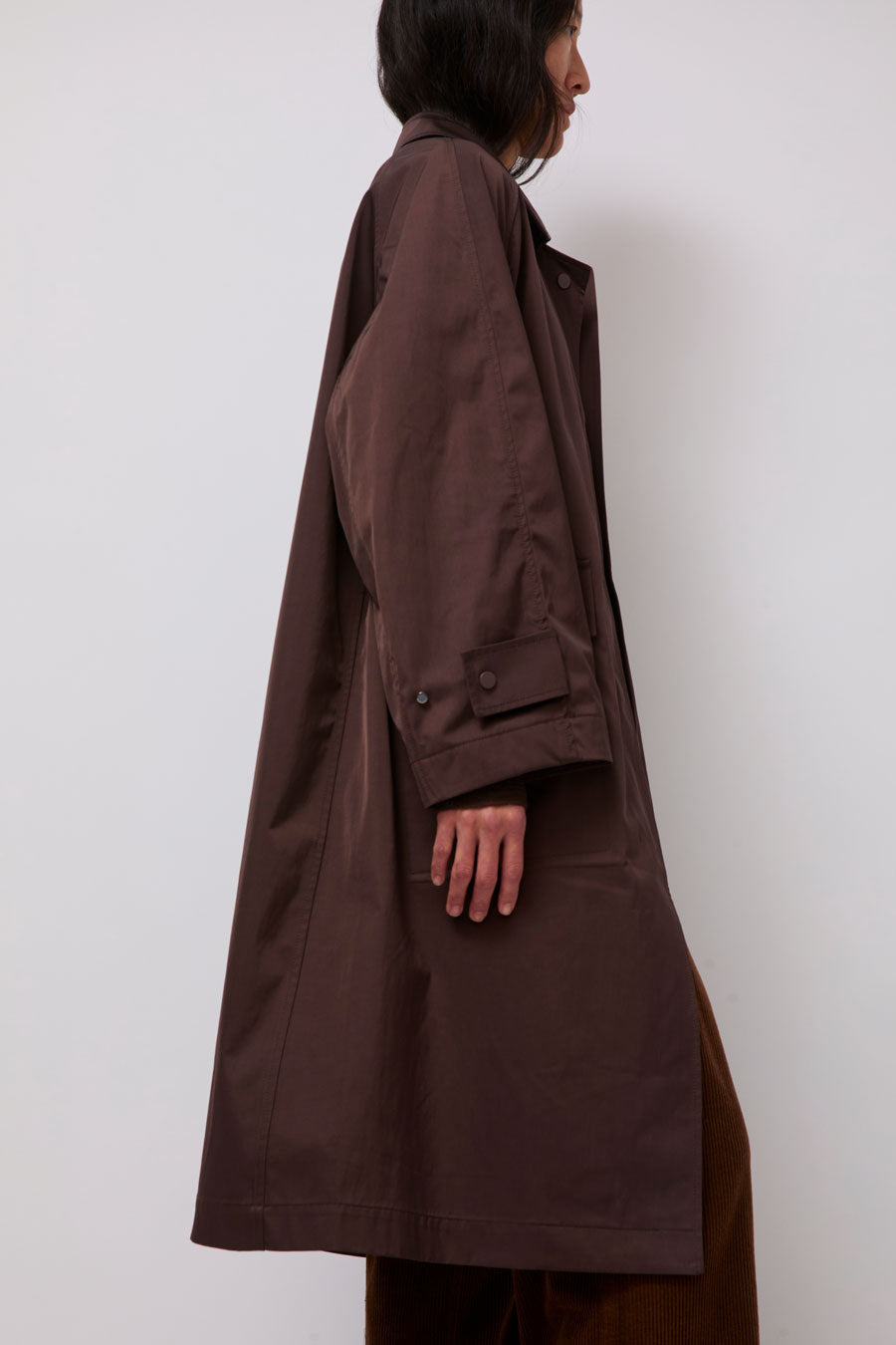 Mijeong Park Oversized Trench in Burgundy