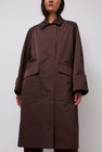 Mijeong Park Oversized Trench in Burgundy
