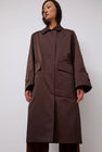 Mijeong Park Oversized Trench in Burgundy