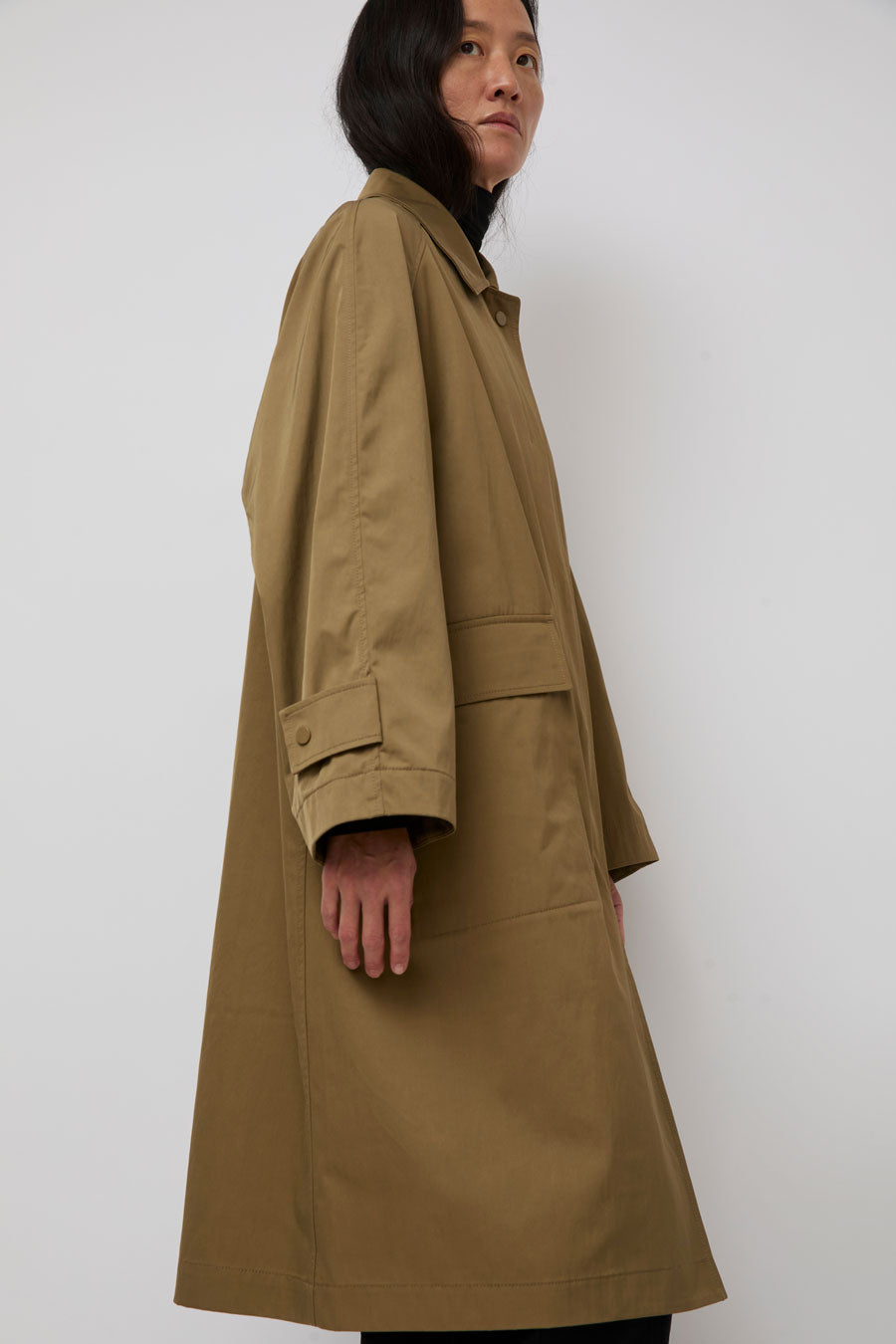 Mijeong Park Oversized Trench in Khaki