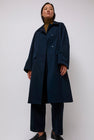 Mijeong Park Oversized Trench in Navy