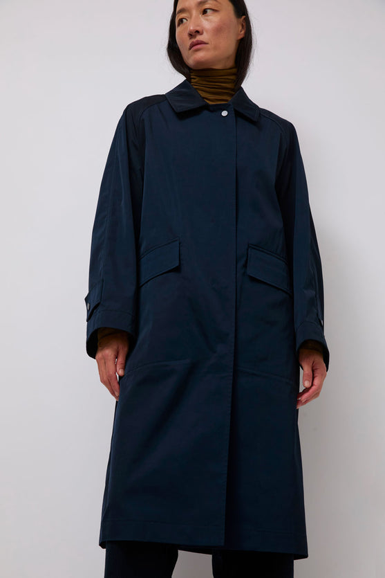 Mijeong Park Oversized Trench in Navy