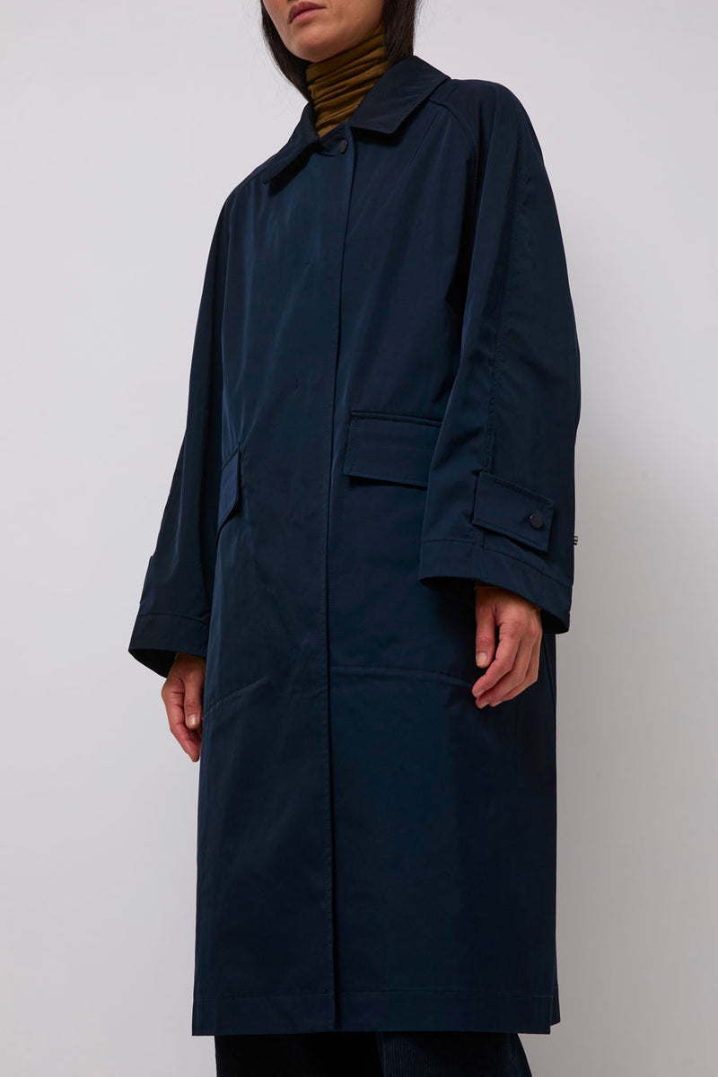 Mijeong Park Oversized Trench in Navy