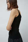 Mijeong Park Ribbed Knit Tank in Black