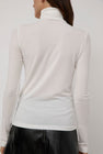 Mijeong Park Roll Neck Jersey Top in White
