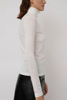Mijeong Park Roll Neck Jersey Top in White