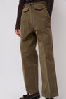Mijeong Park Stretch Corduroy Pants in Light Olive