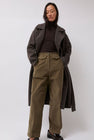 Mijeong Park Stretch Corduroy Pants in Light Olive