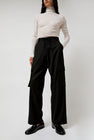 Mijeong Park Wool Blend Cargo Pants in Black