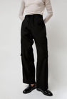 Mijeong Park Wool Blend Cargo Pants in Black