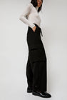 Mijeong Park Wool Blend Cargo Pants in Black