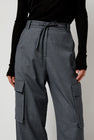 Mijeong Park Wool Blend Cargo Pants in Gray