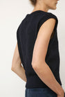 Mijeong Park Wool Blend V-Neck Vest in Navy