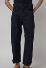 Mijeong Park Cropped Workwear Pants in Dark Navy