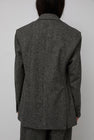 Mijeong Park Wool Blend Oversized Jacket in Gray