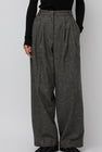 Mijeong Park Wool Blend Wide Leg Pants in Gray