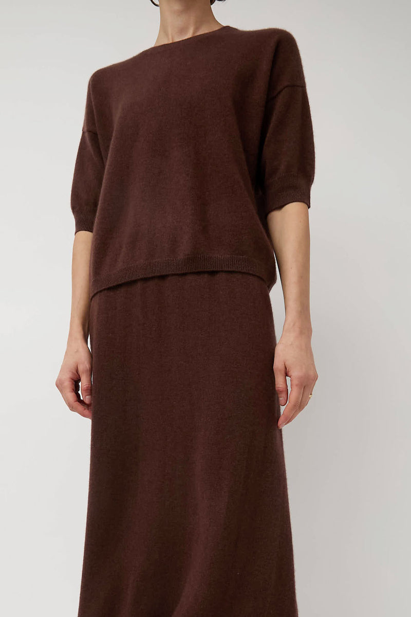 Modern Weaving Boyfriend Tee in Cinnamon