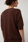 Modern Weaving Boyfriend Tee in Cinnamon