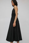 Modern Weaving Crossback Tie Dress in Black