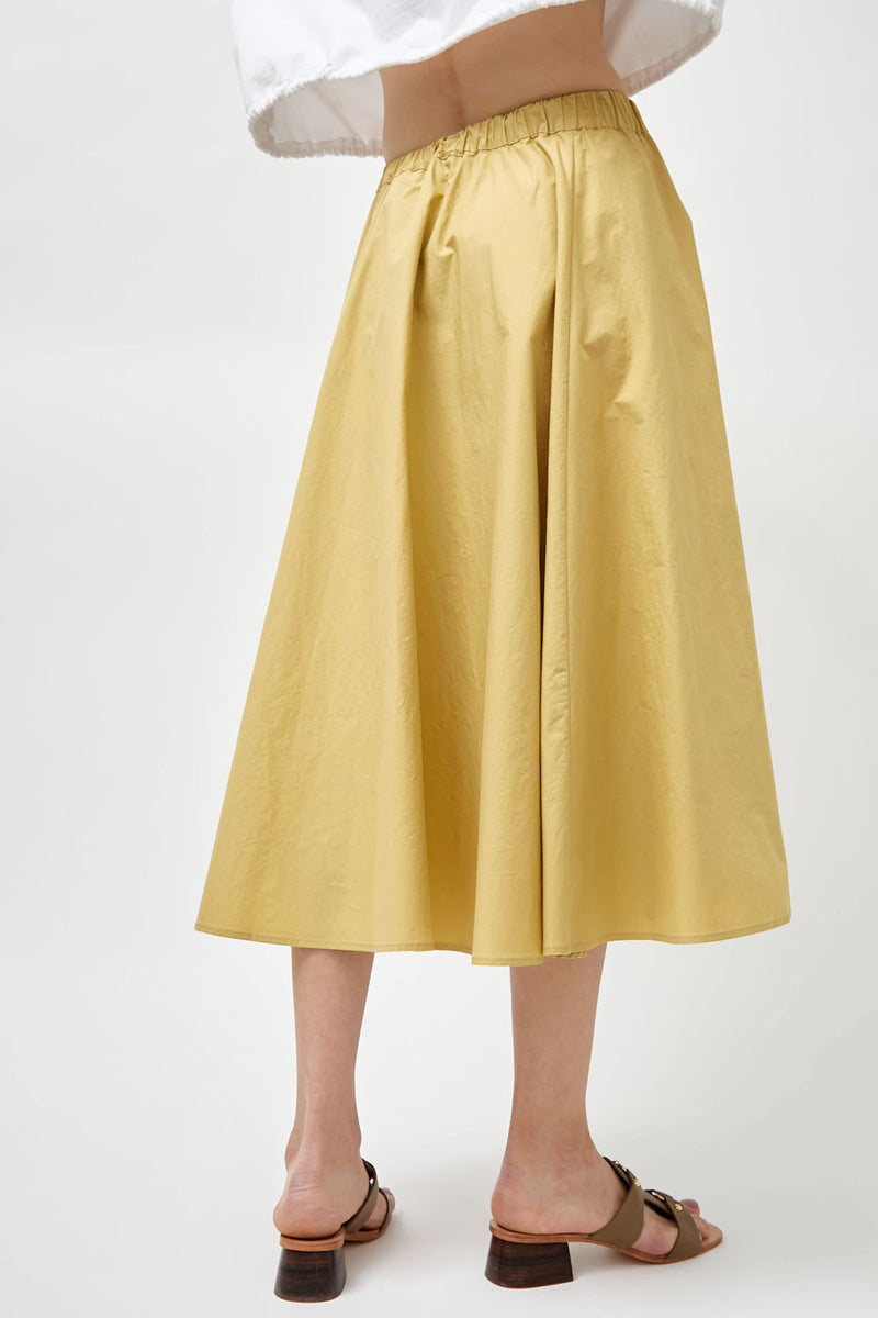 Modern Weaving Relaxed Circle Skirt in Wheat