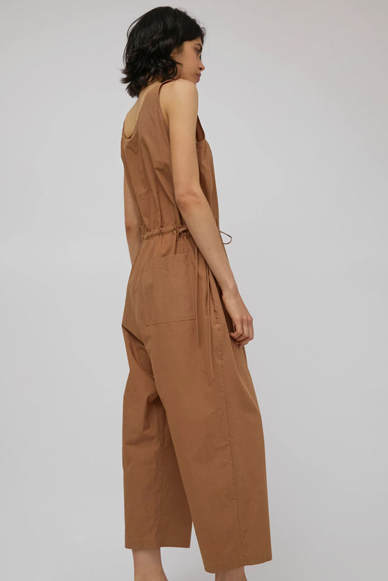 Modern Weaving Tank Tie Side Jumpsuit in Sierra