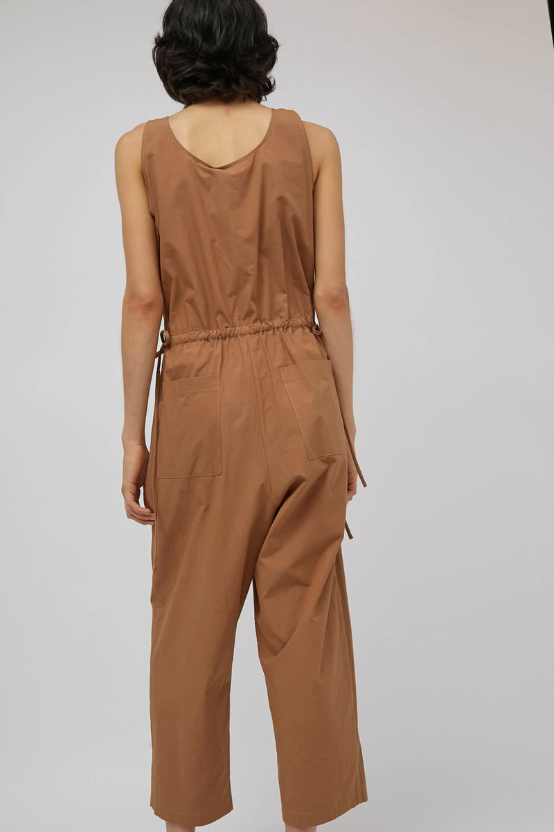 Modern Weaving Tank Tie Side Jumpsuit in Sierra