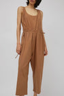 Modern Weaving Tank Tie Side Jumpsuit in Sierra